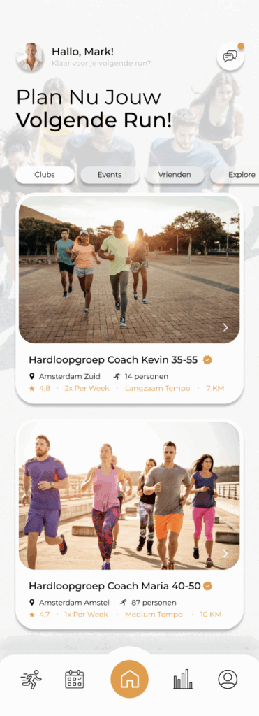 Runity Homescreen App Klantcasus